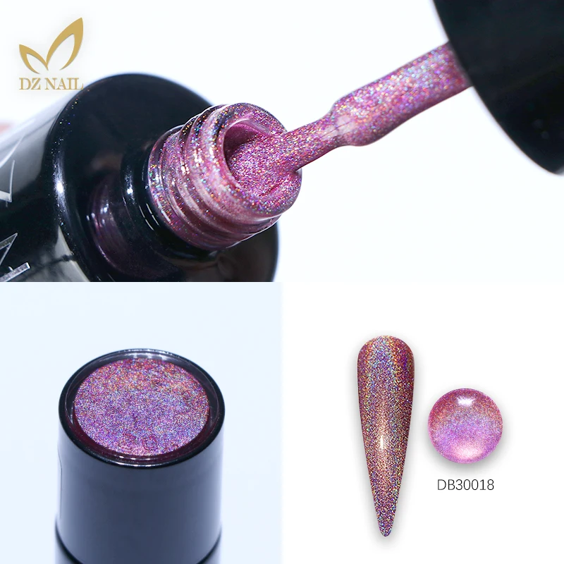 New Arrival  Free Sameple Holo Gel collection gel polish wholesale led uv nail gel