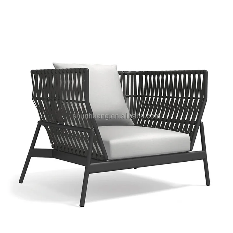 Good quality aluminium waterproof garden cushion outdoor furniture sets customized seater Patio lounge garden sofa