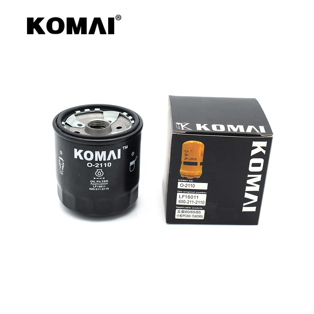 Excavator OIL Filter for PC40-1/PC40-6/PC60-2/PC60-7/PC70-6 600-211-2110 LF16011