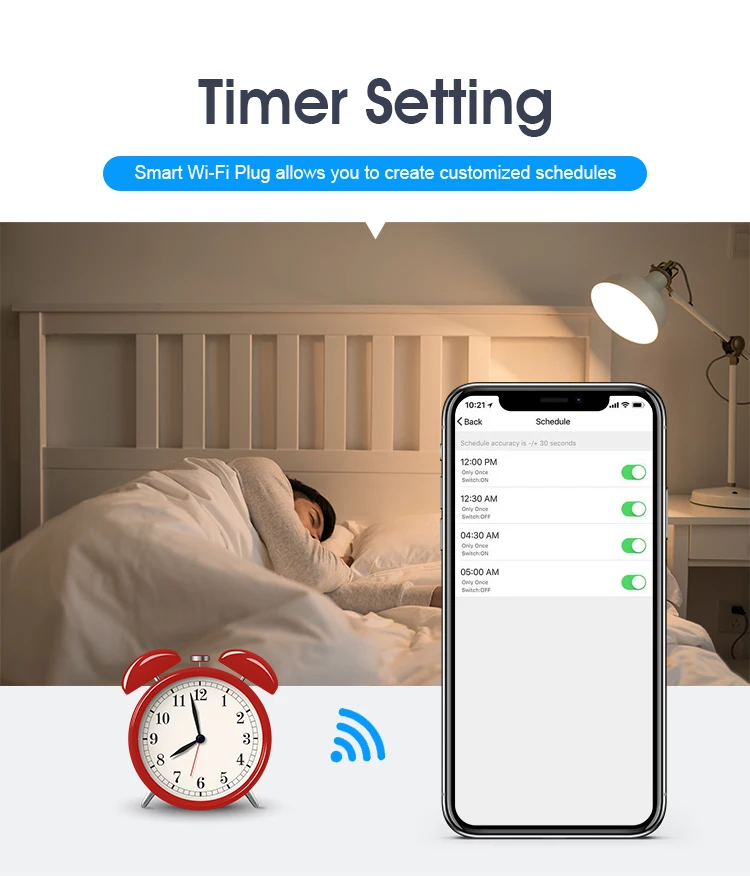 Умный удлинитель Tuya с Wi-Fi 16 А 4
