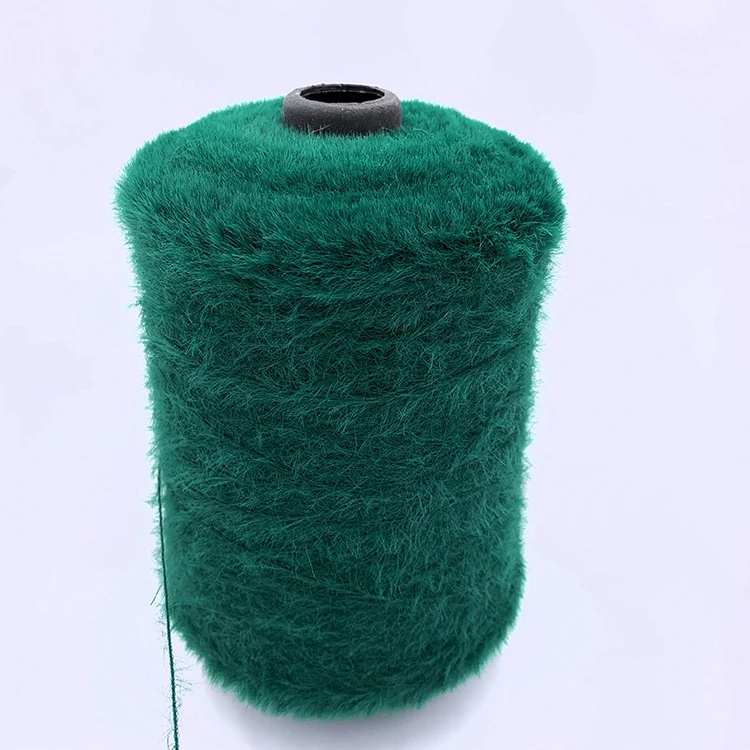 Wholesale softy fancy imitate mink yarn for knitting socks dyed