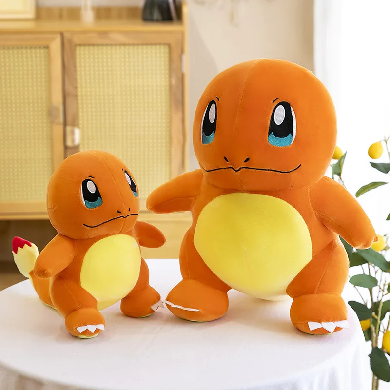 Factory Pokemoned Plush Toy Stuffed Pikachu Psyduck Eevee Squirtle Charmander Bulbasaur Stuffed Toys Doll Keychain Xmas Gift
