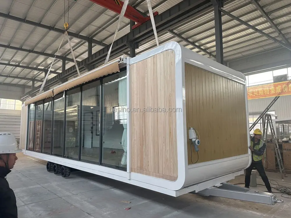 40 Ft Flat Pack Shipping Container Two Bedroom Prefab Expandable Container House