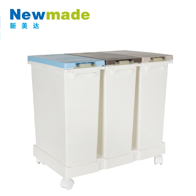 60L Classified Dustbin Kitchen Trash Can With Pulley Made In China