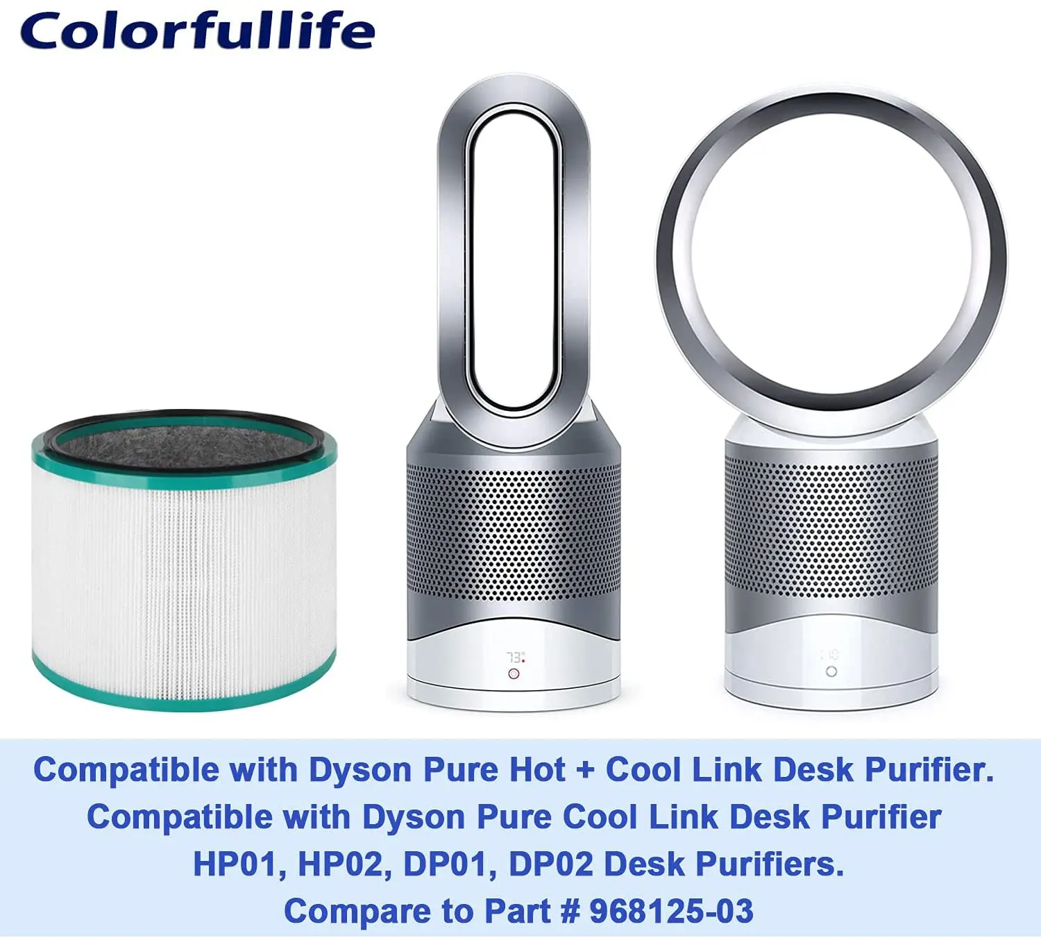 HEPA-фильтры для очистителя воздуха Dyson HP06 TP06 PH01 PH02 2 шт. в