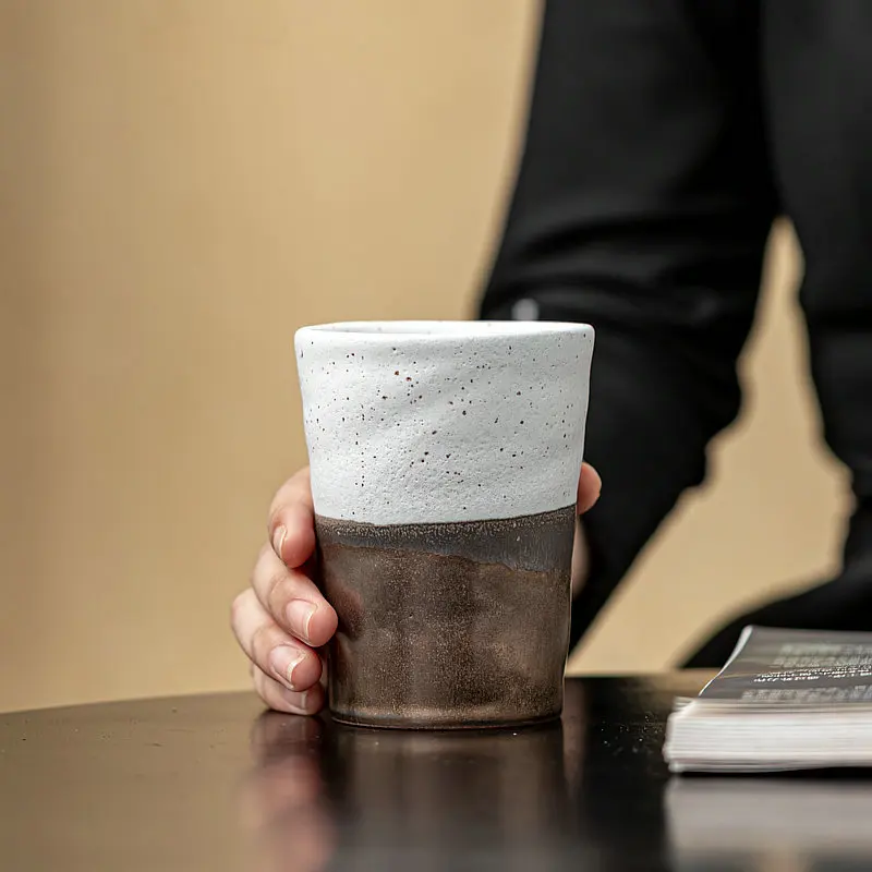 Japan Style Retro Coarse Pottery Matcha Tea Cup Glaze Tea Mug Kung Fu Tea Cup