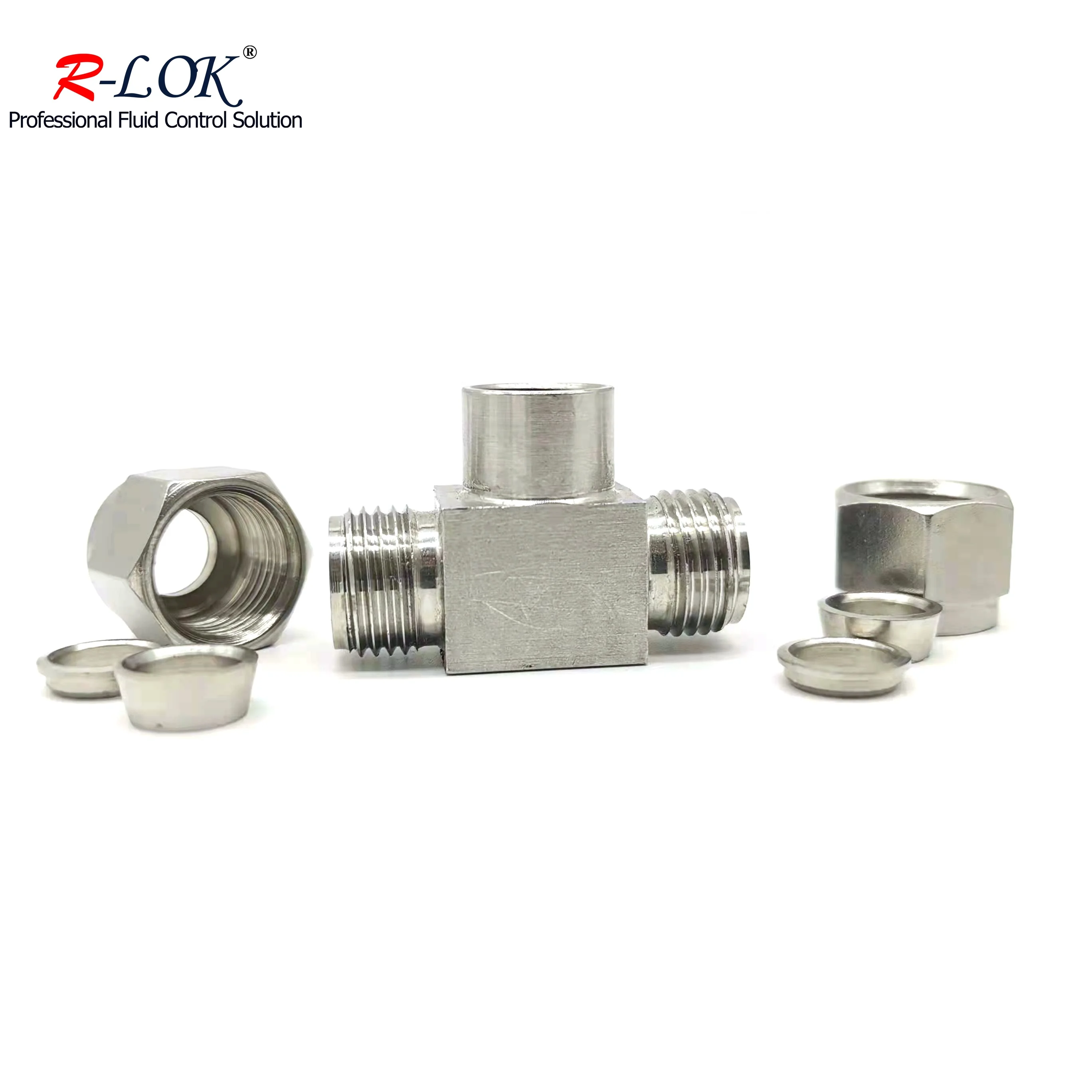 ON SALE Swagelok Tube Fittings Instrumentation Stainless Steel Compression Connector Ss316 Ferrule Female Branch Tee Union (1600302409563)