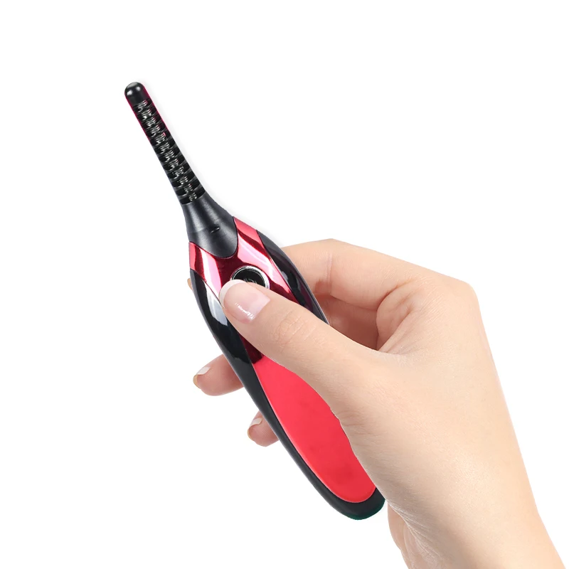 Hot Sale Natural Electric Eyelash Curler Magnetic Metal Spinning Heated Mini Premium Plastic Wide Eyelashes Curler
