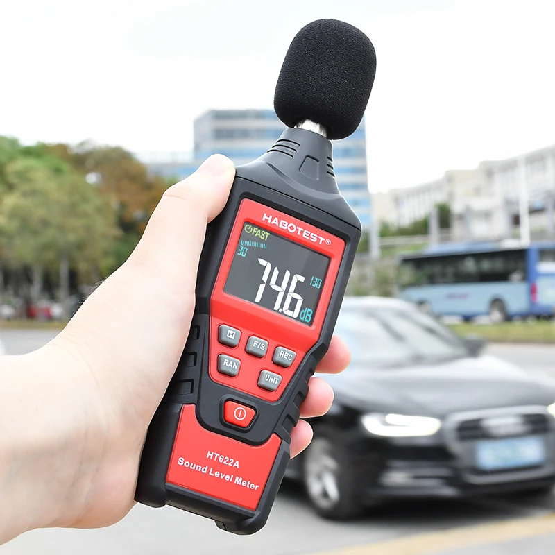 Digital Sound Level Meter HABOTEST Noise Measuring Instrument db Meter logger HT622A Decibel Monitor Diagnostic-tool 30~130db