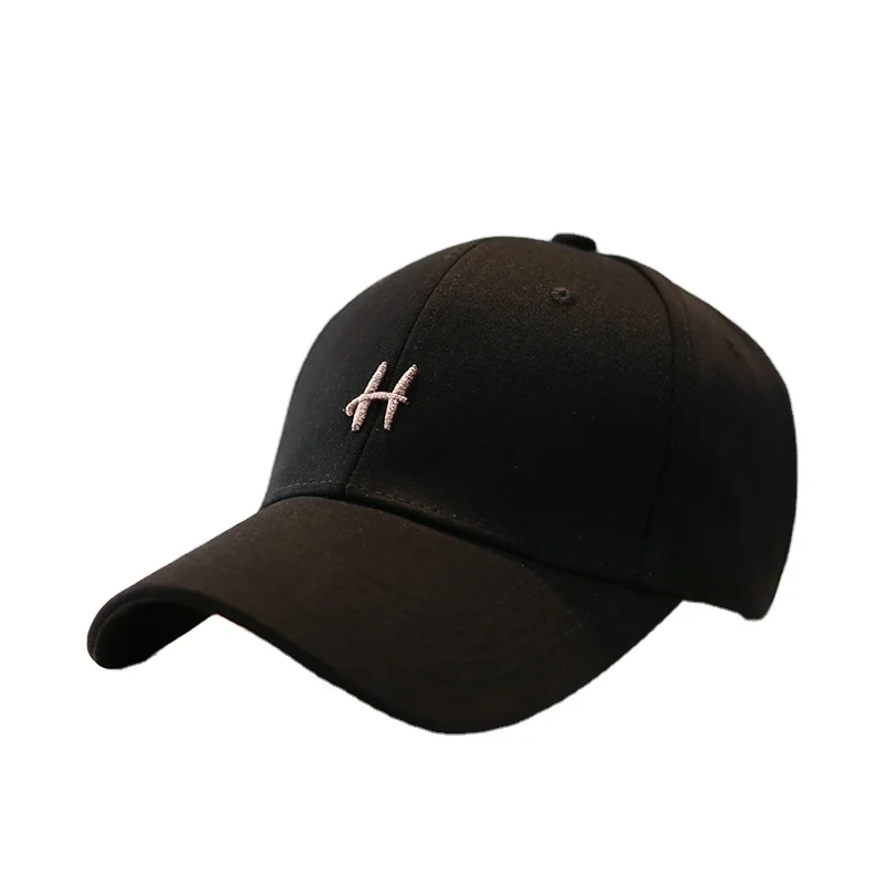 Custom Wholesale Embroidered English Letters Fitted Baseball Hat 6 Panel Embroidered Basketball Hats Caps