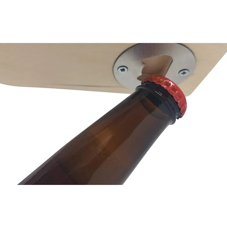 Stainless Steel Round Bottle Opener Inset DIY Kit Hardware Parts Circle 1 3/4 Inches Around