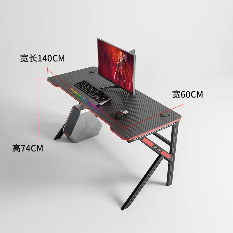 Wholesale Hot Selling Top Black Pink K-shaped Gaming Grande Table Furniture Computer Game Racing Desk