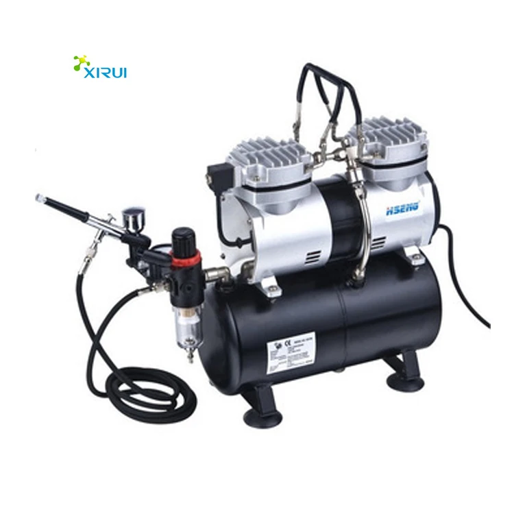 AS196K Airbrush Air Compressor Kit with tank  for tanning