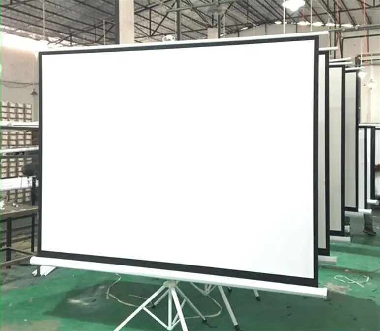 TELON Office Use Big Size 150inch Floor Tripod Screen with Stand For Projector Projector Screen