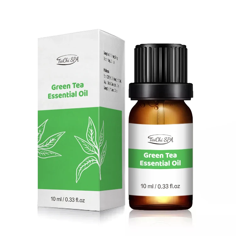 Massage SPA Oil Aromatherapy Essential Oils OEM/ODM 10ml Green Tea Essential Oil Premium Top Natural Camellia Sinensis Skin Care