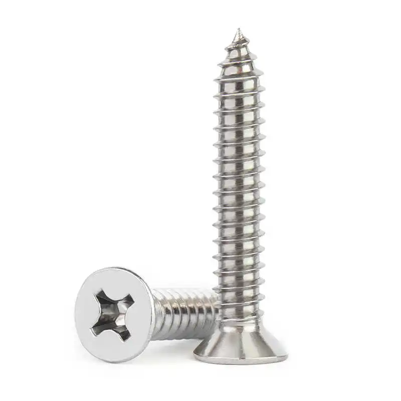 VLEN GB846 cross recessed countersunk head tapping screw 304 stainless steel size ST3.5-ST6.3