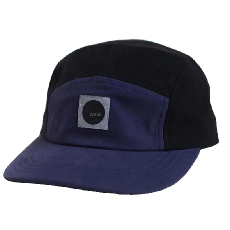 Wholesale Street Sports Cotton  Two Tone  Multi Color Five 5 Panel Baseball Cap Hat For Men