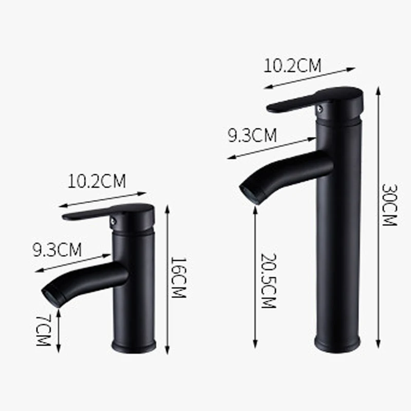 Black InWall Bathroom Basin Bathtub Rushed Sense Shower Faucets
