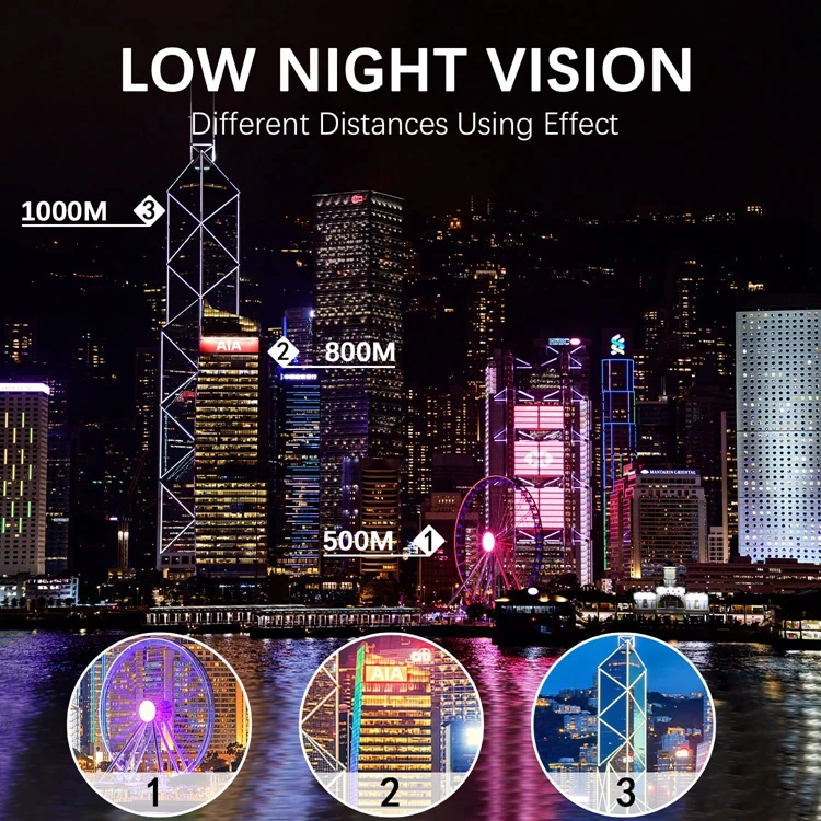40x60 зум-объектив водонепроницаемый монокуляр ночного видения Высокая Мощность Двойной фокус оптика зум