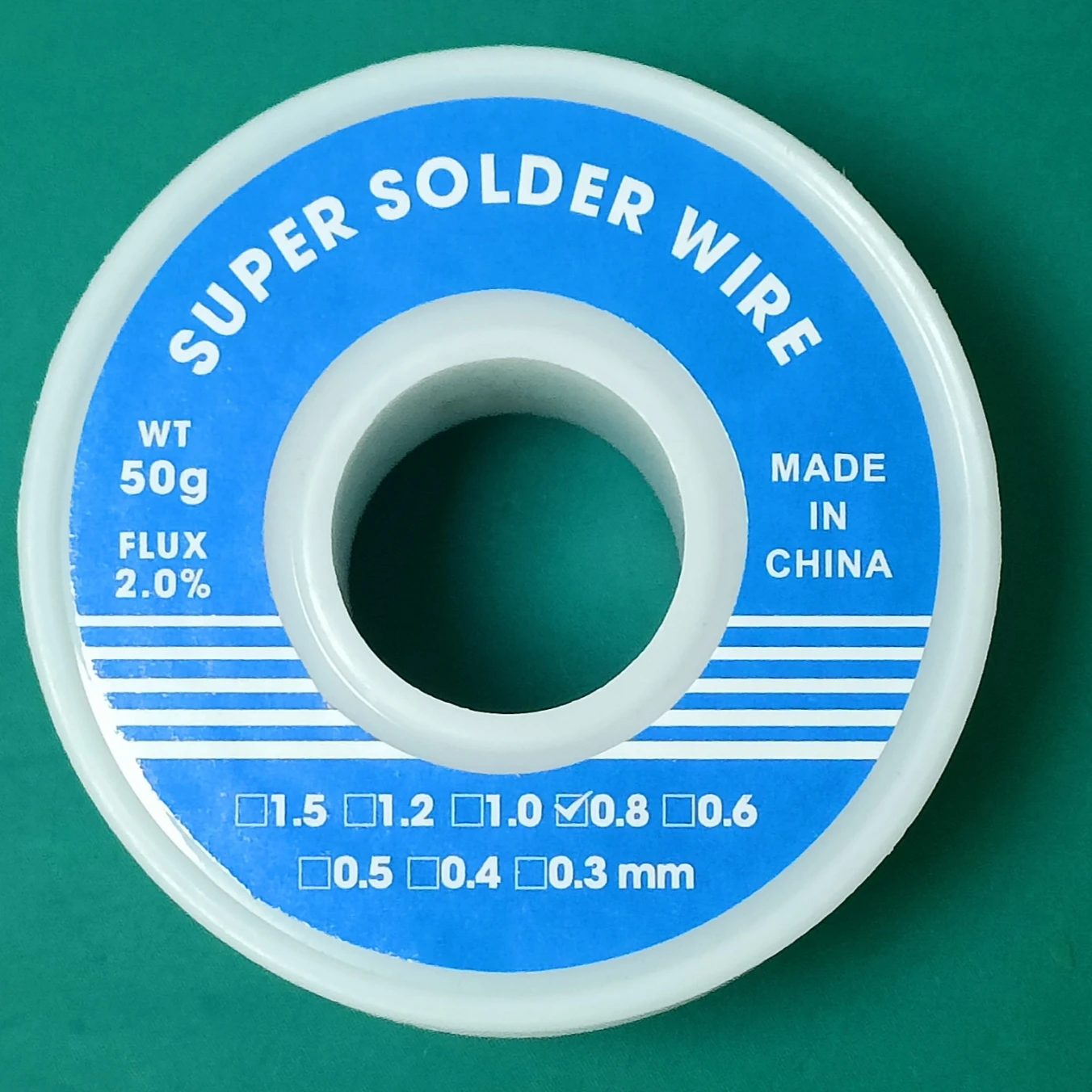 XYB 60/40 Solder Core Wire 0.8mm Waterproof Tin Wire Solder Very little residue solder wire