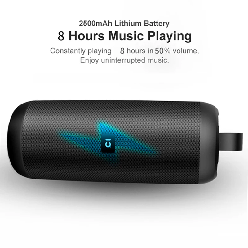 SHIDU P8 Mini Portable BT Speaker Outdoor Waterproof Sports Wireless Speakers Subwoofer Surround Stereo Bluetooth Speaker