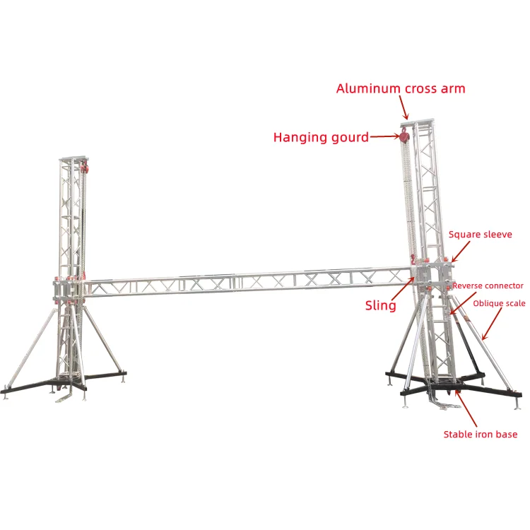 Concert Stage Music Scene Lighting Dj Pre Rig Dj Booth Truss Stage De Aluminio Para Illumination Trusses For Events