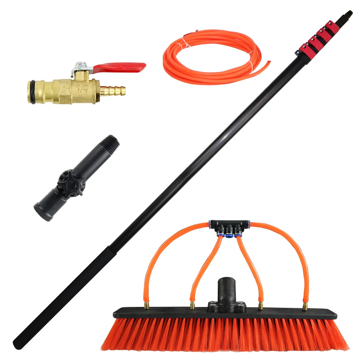Hot Sale Good Price Telescopic Pole 6m Extension Rod Solar Panel Cleaning Brush