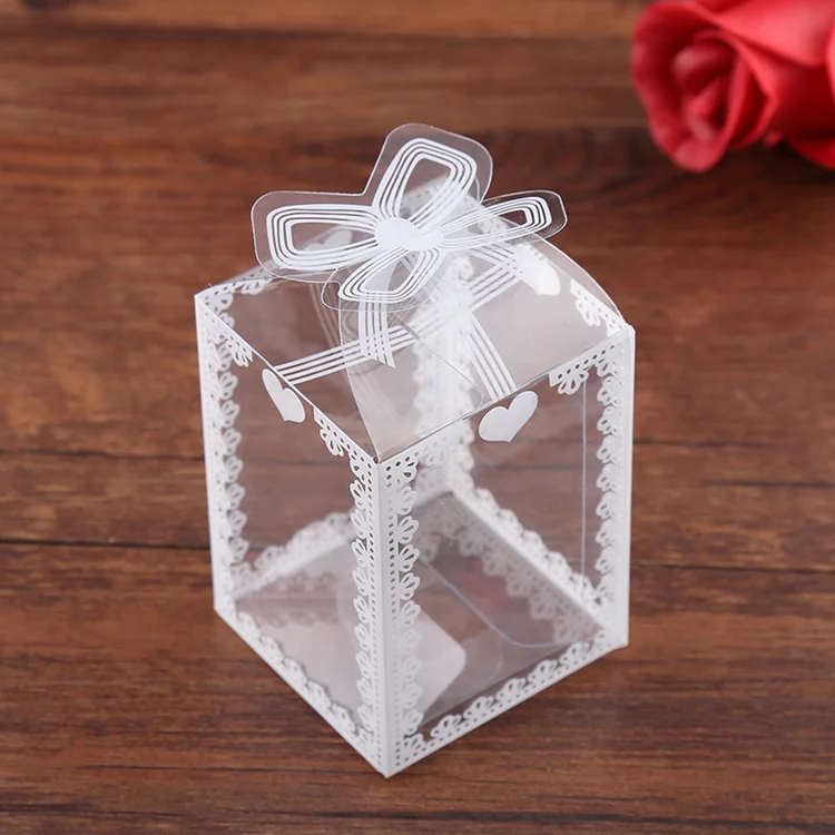Customized clear PVC PET plastic gift packaging box Christmas packaging box direct factory
