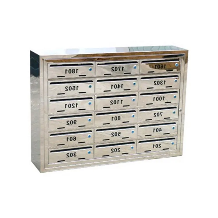 Apartment use stainless steel material large letter postal boxes big mail box outdoor