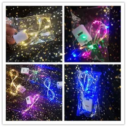 HDL605 Led Light String Three-function Flashing Light Handicraft Cake Decoration Small Square Battery Box Flower