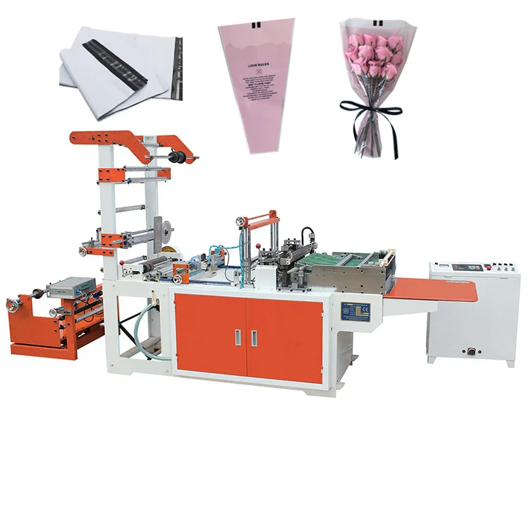 High Speed PP PE Self Adhesive Mail Plastic Bag Making Machine for Express Bag Polymailer Plastic Mailer Post Delivery Bag