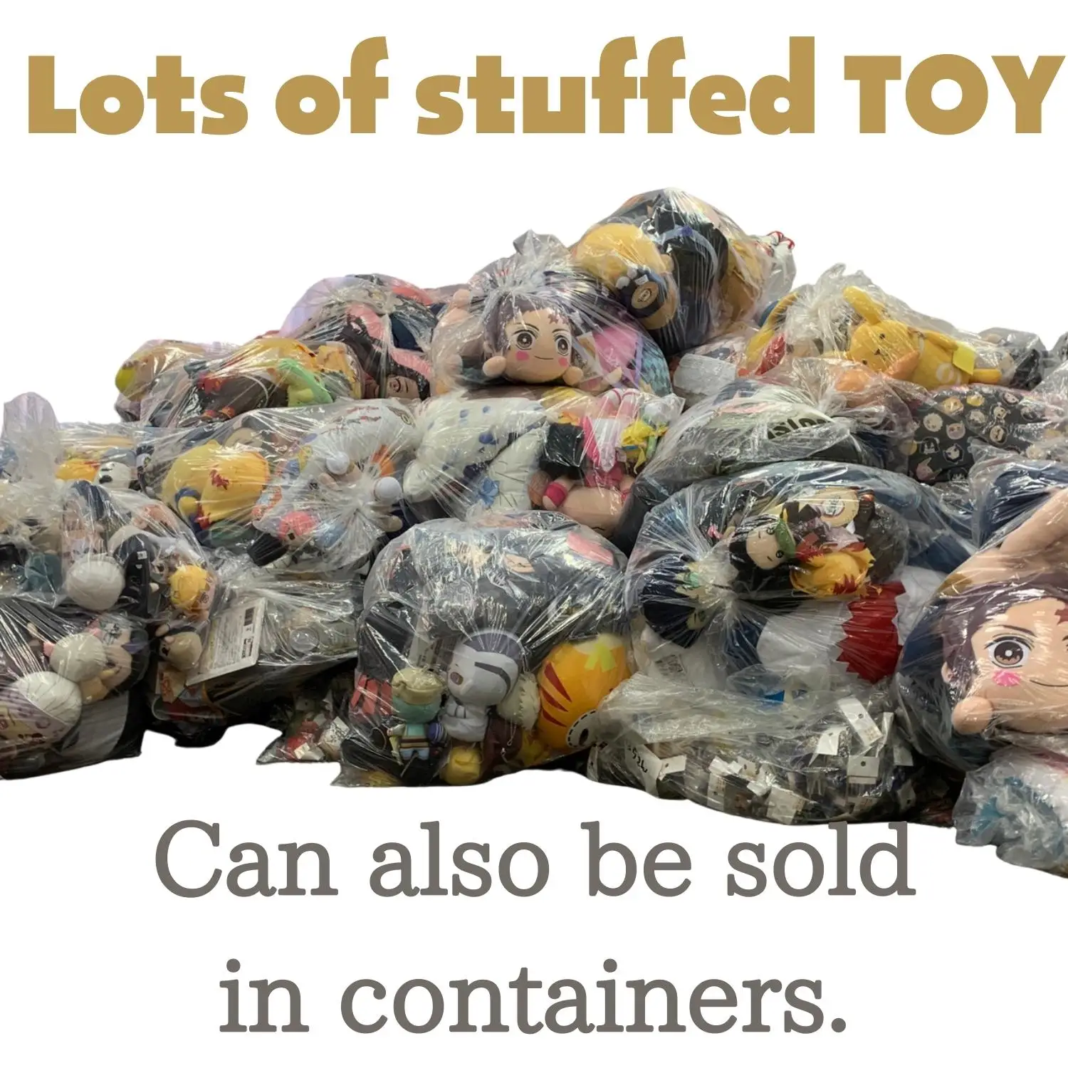 Popular kawaii stuffed animals plush doll mould baby bale of used toys