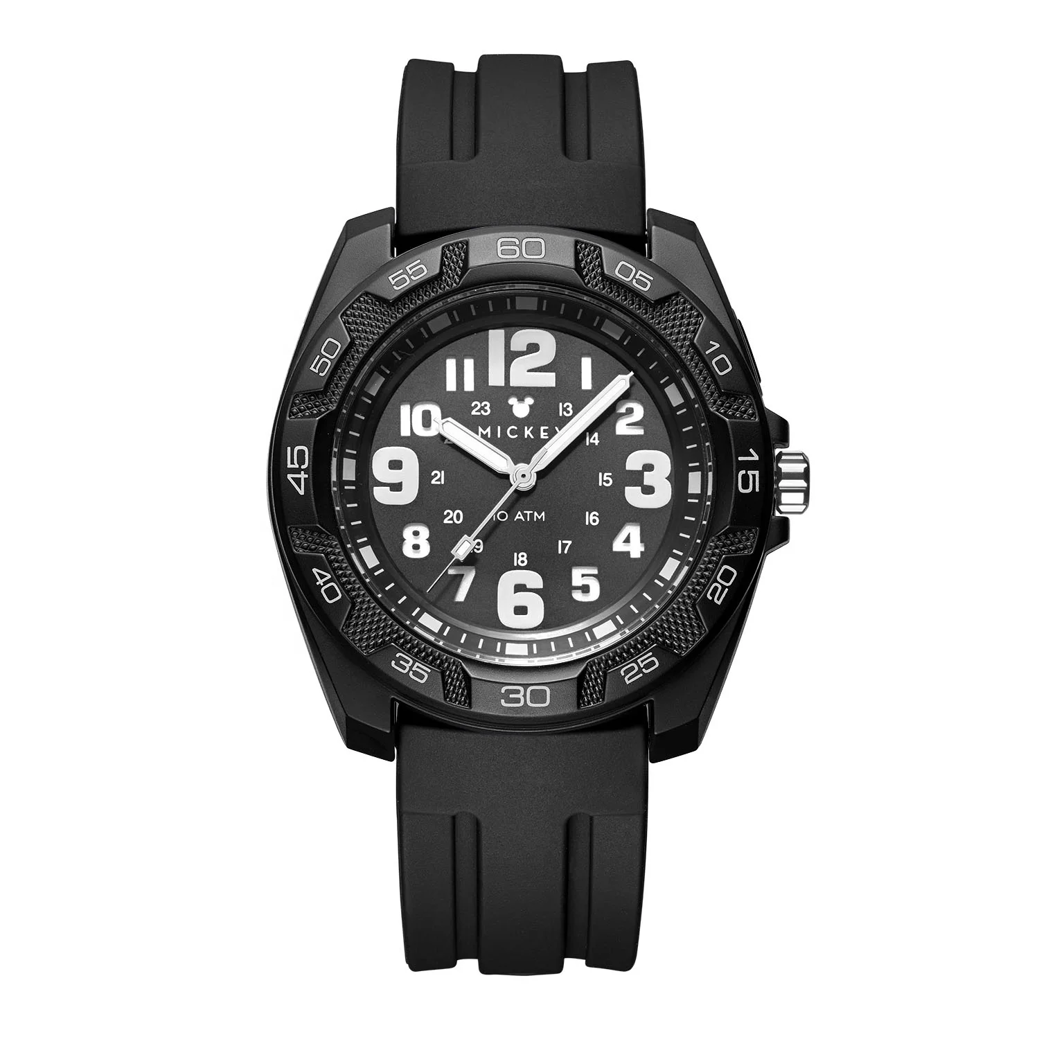 New Disney Branded 3ATM Watches Waterproof Silicone Strap Simple Watches For Men