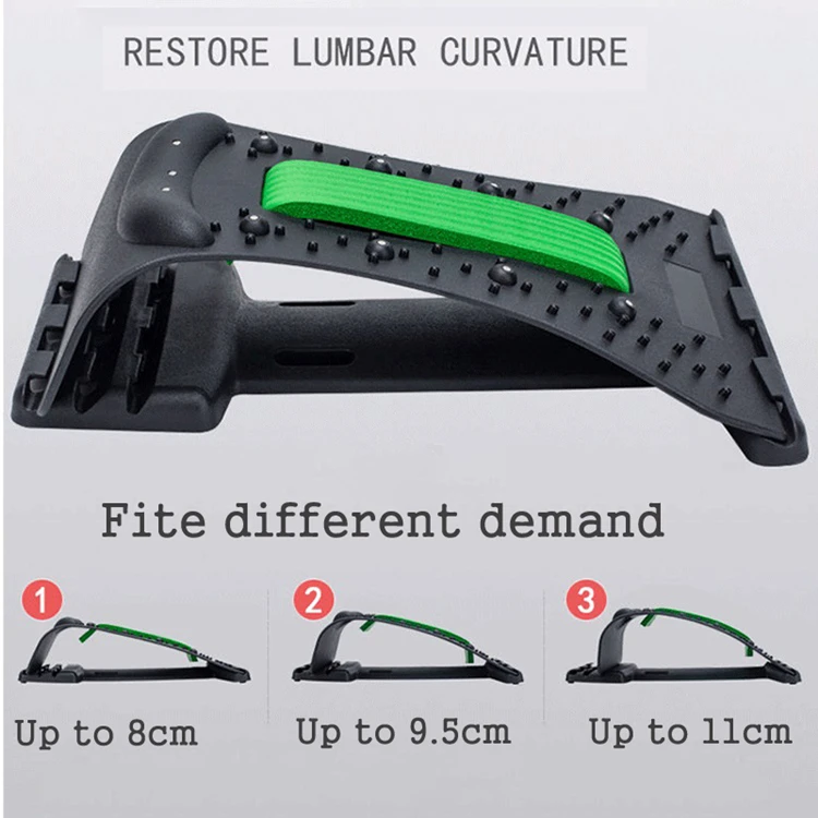 Neck and Back Stretch Massage Magnetic Therapy Acupressure Stretcher Fitness Equipment Lumbar Cervical Spine Support pain Relief