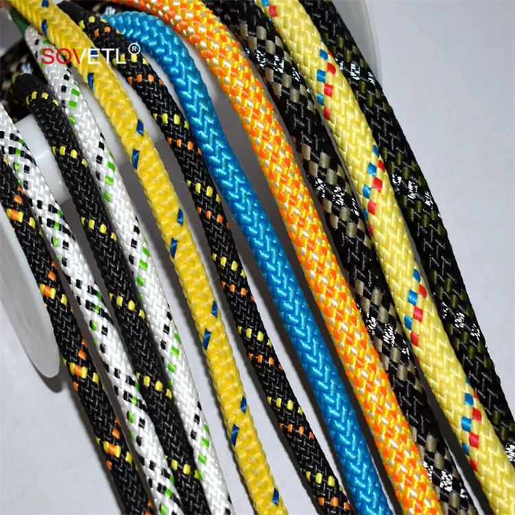 UHMWPE Rope High Strength Durable Colorful Cord Anti Abrasion Resistant Uhmwpe Braided Rope for Outdoor Sports Mooring