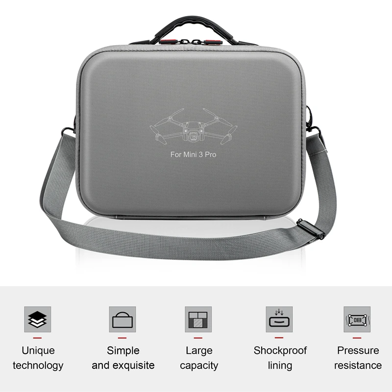 STARTRC Portable Storage Carrying Bag for DJI RC Remote Controller with DJI Mini 3 Pro Accessories