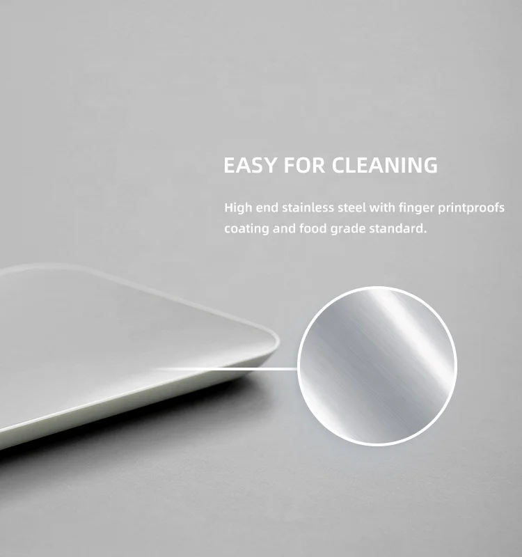 Hot Selling 5kg Electronic Digital Kitchen Scale Measuring Food with LCD Display Stainless Steel with Battery Power Wholesale