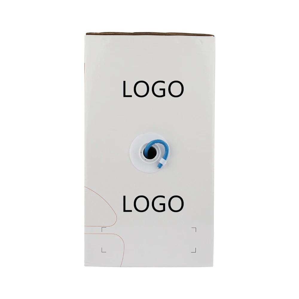 OEM логотип 305 м коробка UTP FTP SFTP Cat 5E 6A 6 кабель Cat5E Cat6A Cat6 сетевой