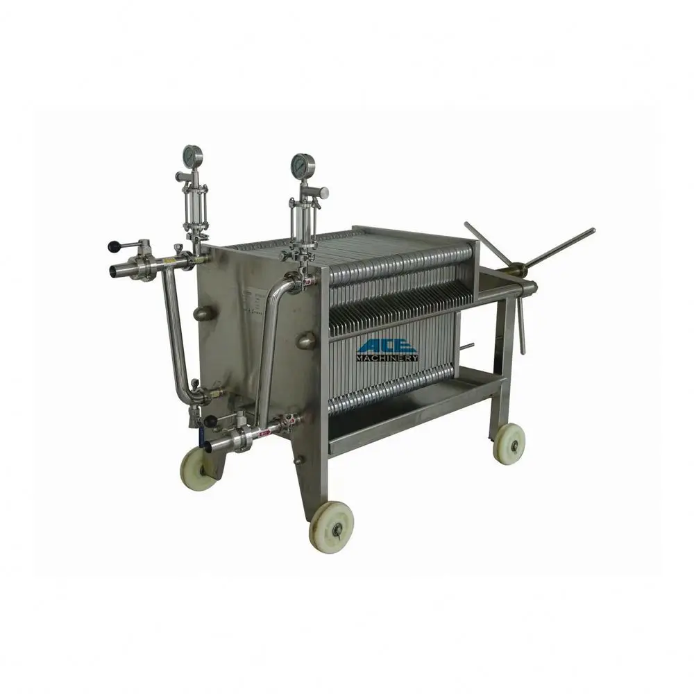 Горячая продажа Китай новый технологический фильтр пресс машина пластинчатый фильтр для пива вина