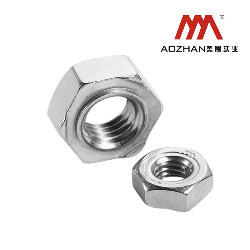 High strength stainless steel DIN929 304  stainless steel hexagon weld nut