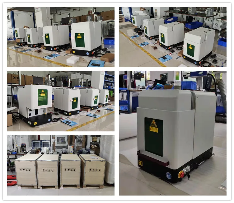 Animal ear tag pet ID tabletop metal engraving machinery 20w 30w 50w optical fiber laser marking printing machine