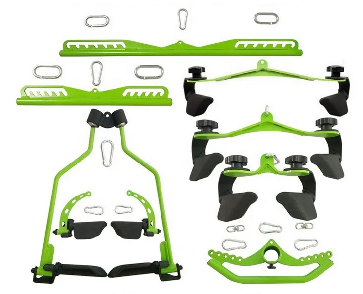 Sport Accessories Safety Hot Sale High Low Pulley Pulldown Attachment Bar Black Mag Grip Handle Fitness Equipment for GYM