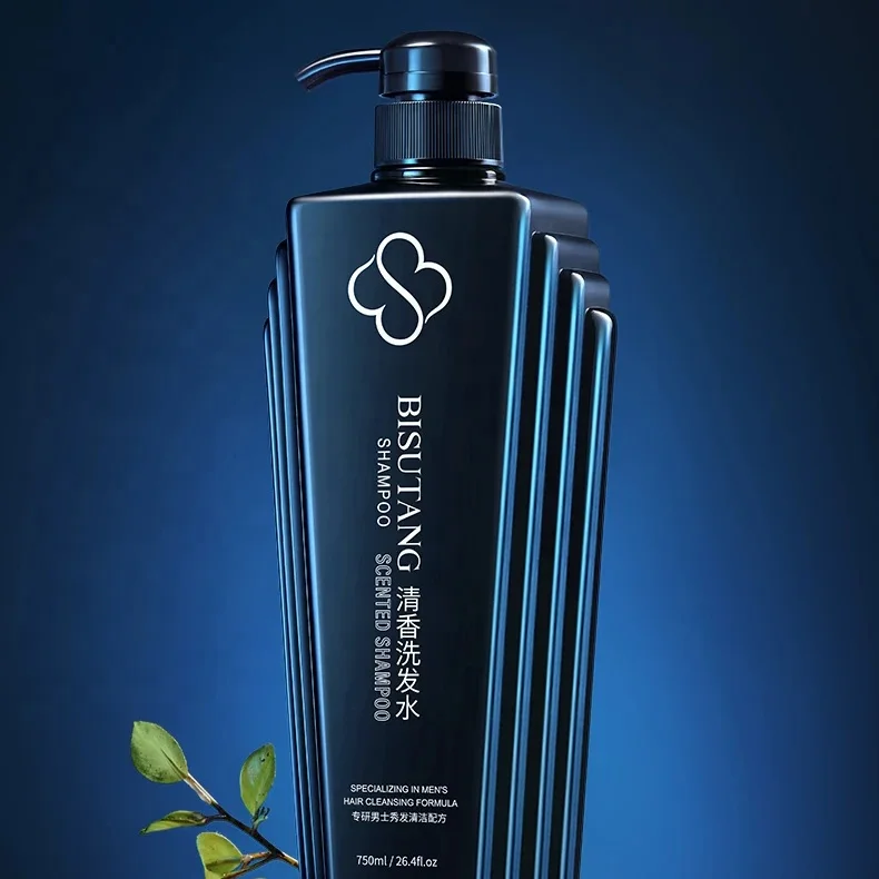 BISUTANG Customized Your Logo Natural 750ml Oil-Control Hair Care Shampoo Vegan Anti-Dandruff Free Sulfate Shampoo