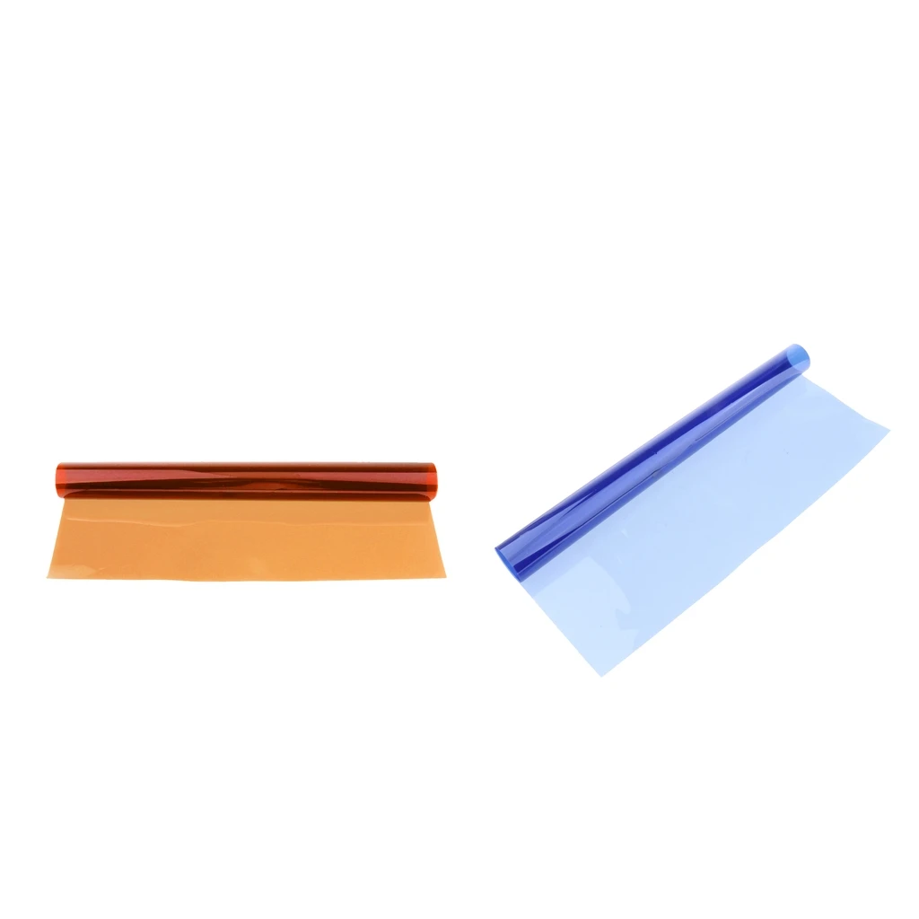 Fityle Color Correction Gel Filter Overlays Transparency Color Film Plastic Sheets Gel Lighting Filters Blue
