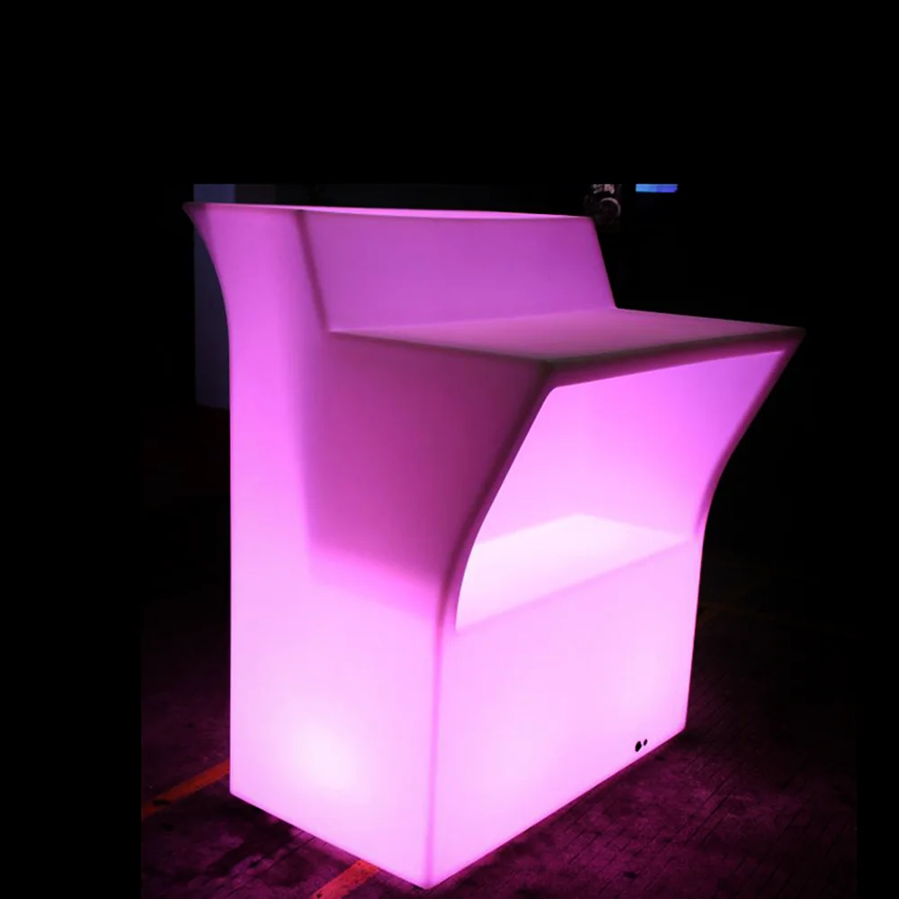 remote control party illuminated led light up bar table nightclub rechargeable led bar counter