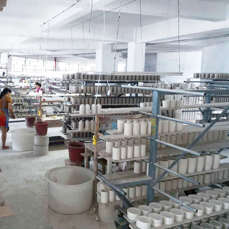 Wholesale ceramic oil and wax burner ceramic candle container wholesale ceramic candle jars