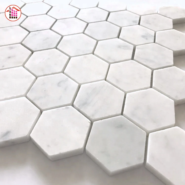 Alibaba Best Wholesale Hexagon Natural Stone Tile,White Marble Mosaic Tile