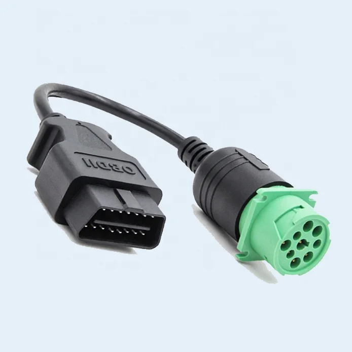Тяжелый грузовик штекер OBD2 16Pin к штекеру J1939 9Pin кабель для Cummins