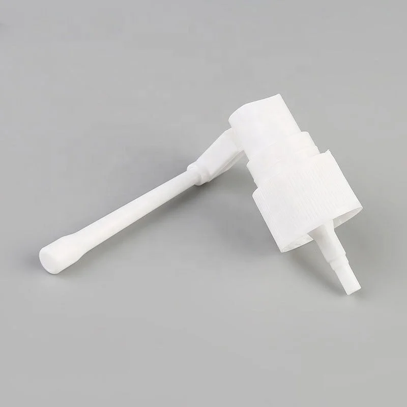 factory sale 18/410 20/410 24/410 fine mist sprayer 0.12ml white plastic long nozzle medical throat oral spray pump hair sprayer
