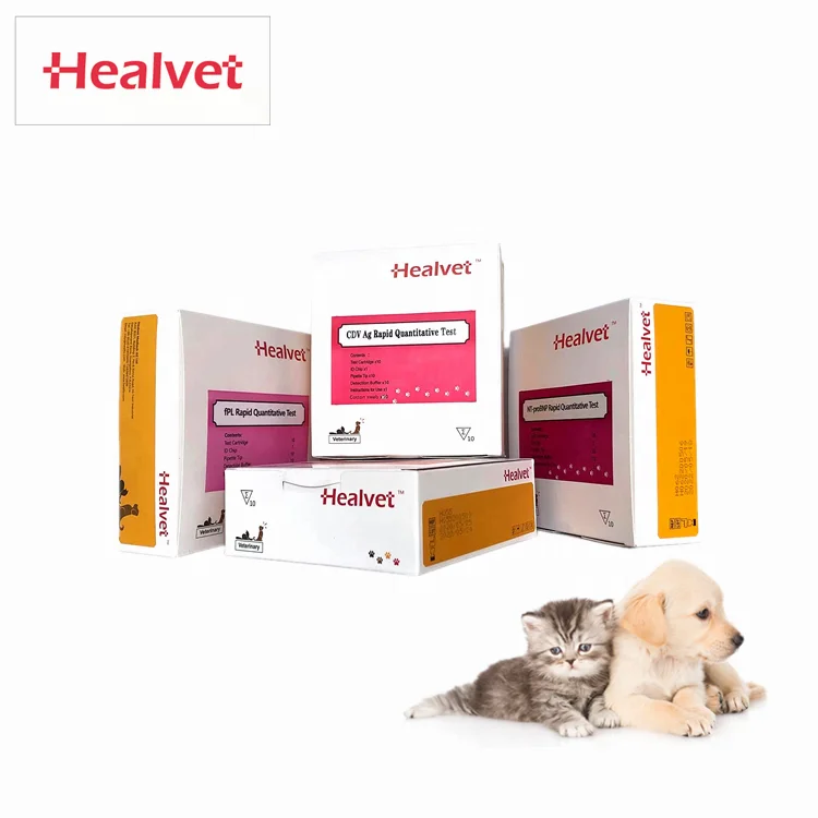 Healvet POCT pet diagnostic canine feline Vet test immunoassay fluorescence analyzer veterinary TSH test kit